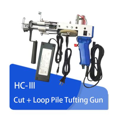 cut & loop pile tufting gun